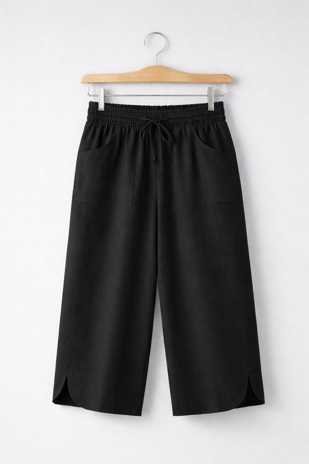 Elegant Wide-Leg Cropped Pants